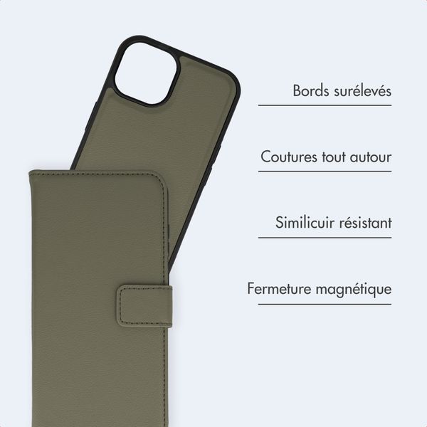 imoshion Étui portefeuille luxe 2-en-1 amovible Apple iPhone 12 (Pro) - Vert