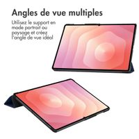 imoshion Coque tablette Trifold Samsung Galaxy Tab S11 Ultra - Bleu foncé