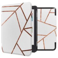 imoshion Design Slim Hard Sleepcover Kobo Clara Colour / Kobo Clara BW - White Graphic