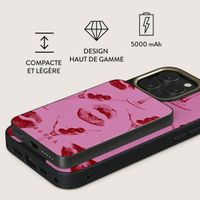 Burga Powerbank magnétique 5 000 mAh - MagSafe et Qi2 - Call Me / Gunmetal