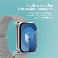 imoshion Bracelet tissé en nylon Apple Watch Series 1 á 9 / SE (38/40/41 mm) | Series 10 / 11 (42 mm) - Gris