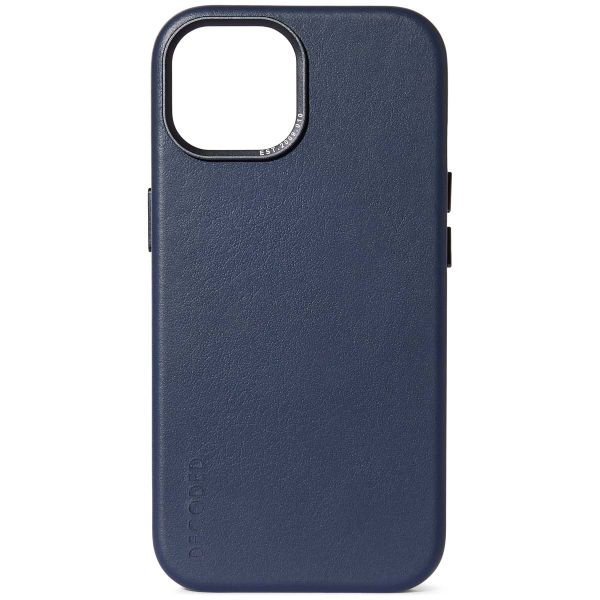 Decoded Coque en cuir MagSafe iPhone 15 - Navy