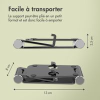 imoshion Support téléphone de bureau en aluminium - Réglable - Universel - Noir