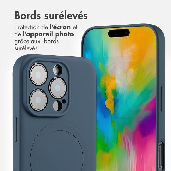 imoshion Coque Couleur avec MagSafe iPhone 16 Pro - Bleu foncé