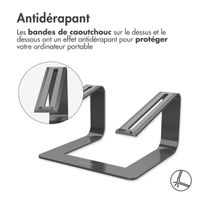 imoshion ﻿Socle pour ordinateur portable en aluminium - Socle pour ordinateur portable - Bureau - Universel - Gris foncé