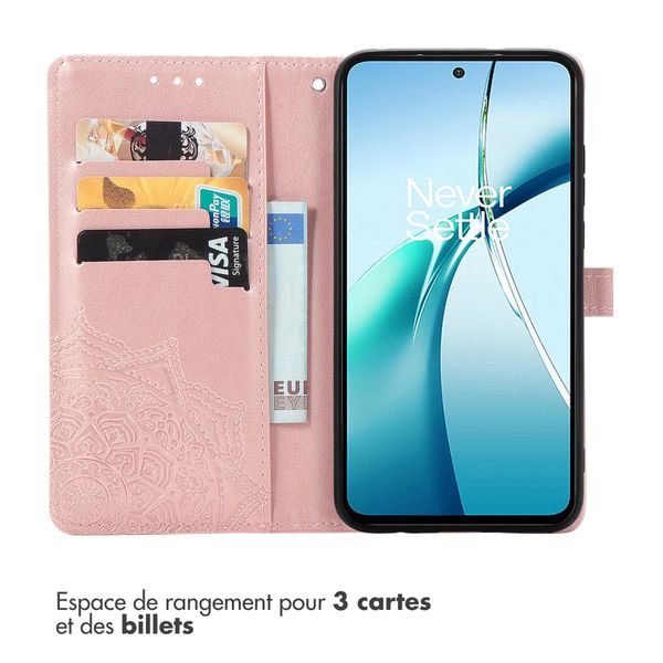 imoshion Etui de télephone Mandala Motorola Edge 60 Neo - Rose Doré