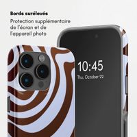 Selencia Coque arrière Vivid Apple iPhone 15 Pro - Dream Swirl Chocolate