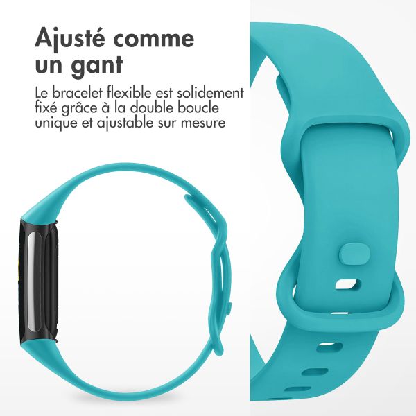 imoshion Bracelet silicone Fitbit Charge 5 / 6 - S - Turquoise