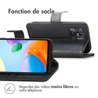 imoshion Étui de téléphone portefeuille Luxe Xiaomi Redmi 10C - Noir