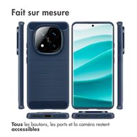 imoshion Coque Brushed Xiaomi Redmi Note 14 Pro (5G) - Bleu foncé