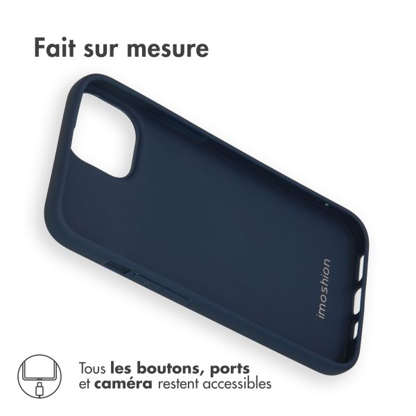 imoshion Coque Couleur Apple iPhone 14 - Bleu foncé
