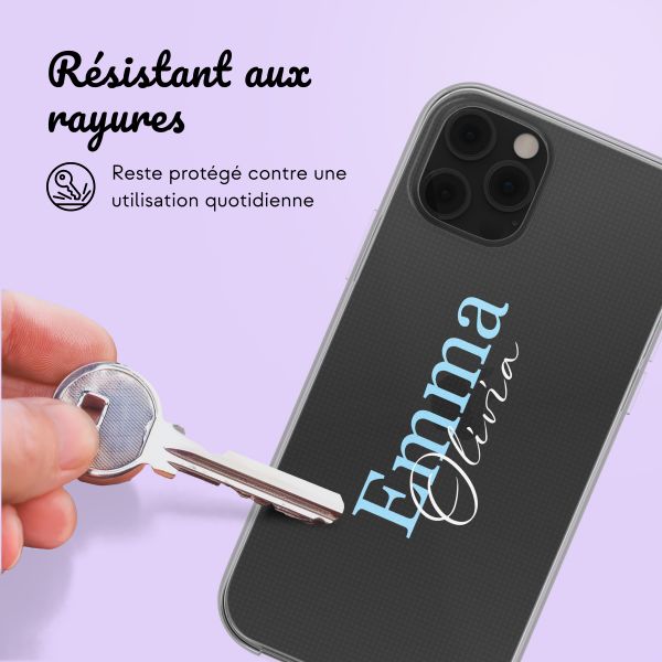 Coque personnalisée avec un nom iPhone 12 (Pro) - Transparent