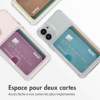 imoshion Coque silicone avec porte-cartes iPhone 12 Mini - Transparent