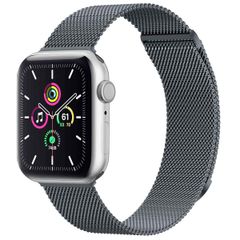 imoshion Bracelet magnétique milanais Apple Watch Series 1 - 9 / SE (38/40/41 mm) | Series 10 / 11 (42 mm) - Taille M - Gris foncé