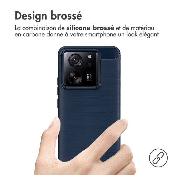 imoshion Coque Brushed Xiaomi 13T / 13T Pro - Bleu foncé