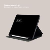 Selencia Coque tablette Vivid iPad 10 (2022) 10.9 pouces - Art Wave Black