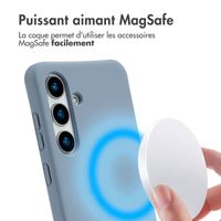 imoshion Coque arrière Color avec cordon amovible et MagSafe Samsung Galaxy S24 / S25 - Ash Blue