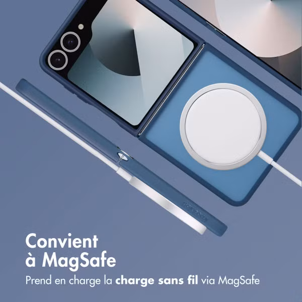 imoshion Coque Color Guard avec MagSafe Samsung Galaxy Z Flip 7 - Bleu foncé