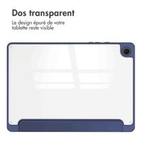 imoshion Coque tablette rigide Trifold Samsung Galaxy Tab A9 Plus - Bleu foncé