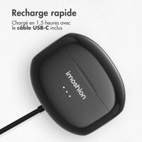 imoshion ﻿Écouteurs Aura Pro - Écouteurs sans fil - Écouteurs sans fil Bluetooth - Avec fonction de réduction du bruit ANC - Noir