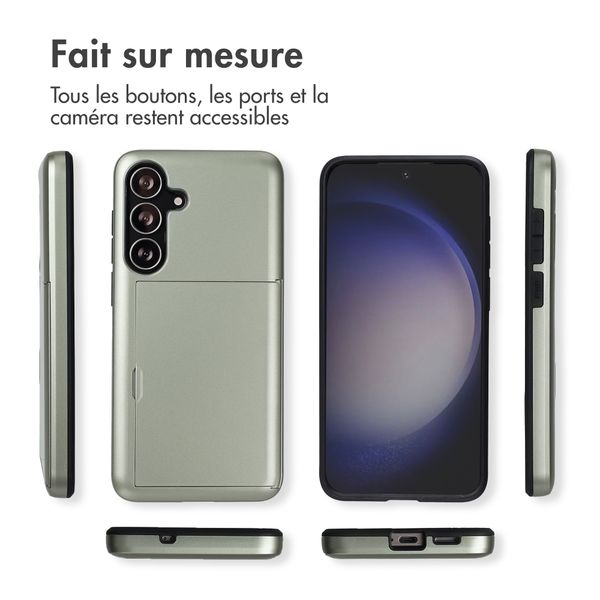 imoshion Coque arrière avec porte-cartes Samsung Galaxy S25 FE - Vert