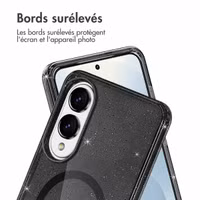 imoshion Coque Pailletée avec MagSafe Samsung Galaxy S25 Edge - Noir