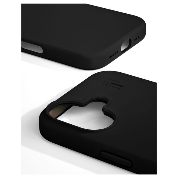 iDeal of Sweden Coque en silicone avec MagSafe Apple iPhone 16 - Black