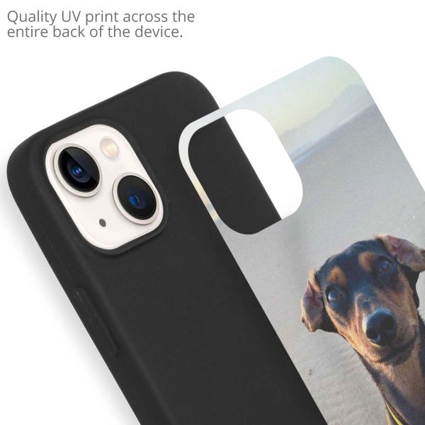 Concevez votre propre coque en gel Apple iPhone 13 Mini - Noir