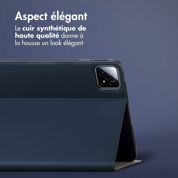 Accezz Coque tablette Classic Xiaomi Pad 6S Pro 12.4 - Bleu foncé