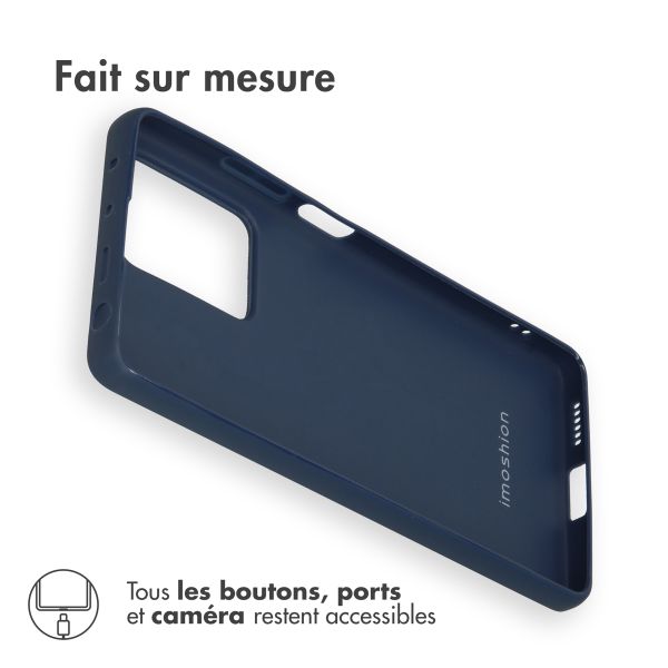 imoshion Coque Couleur Xiaomi Redmi Note 12 Pro Plus - Bleu foncé