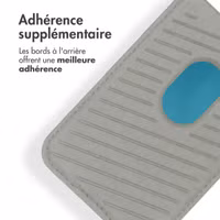 Accezz Porte-cartes en cuir - Compatible avec MagSafe et Qi2 - Light Grey