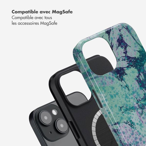 Selencia Coque arrière Vivid avec MagSafe Apple iPhone 14 - Fresh Paint Green