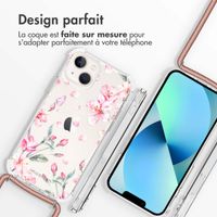 imoshion Coque Design avec cordon iPhone 13 - Blossom Watercolor