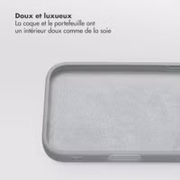 Selencia Étui portefeuille amovible Olyn avec MagSafe Apple iPhone 17 - Gris