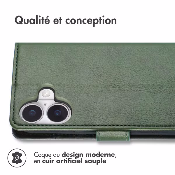 imoshion Étui de télephone portefeuille Apple iPhone 17 - Vert