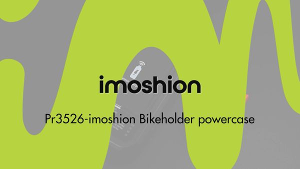 imoshion Support de téléphone pour vélo avec powerbank – résistant aux éclaboussures – 5000 mAh – Noir