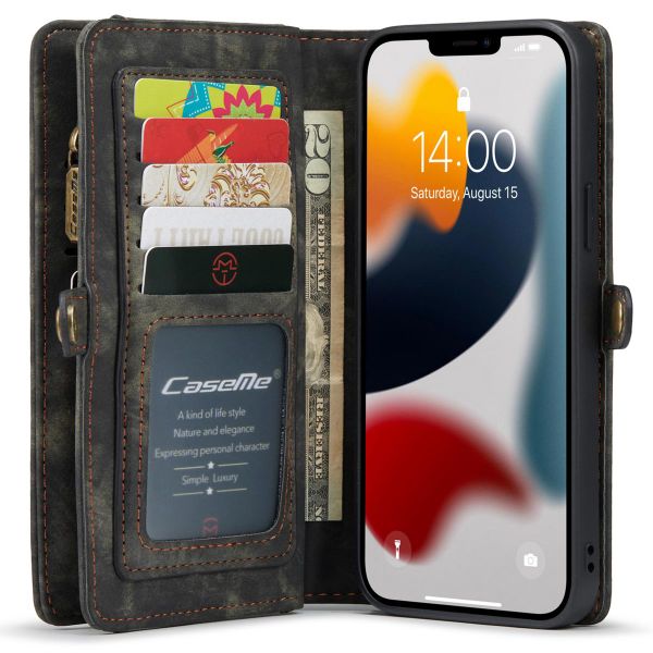 CaseMe Etui de téléphone de luxe en cuir deux iPhone 13 Pro