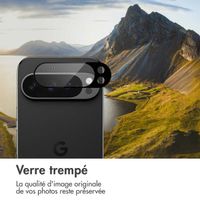 imoshion Protection Caméra en verre trempé 2 Pack Google Pixel 9 Pro - Noir