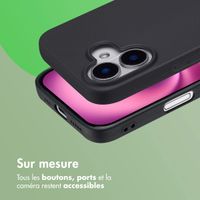 imoshion Coque Couleur Apple iPhone 16 - Noir