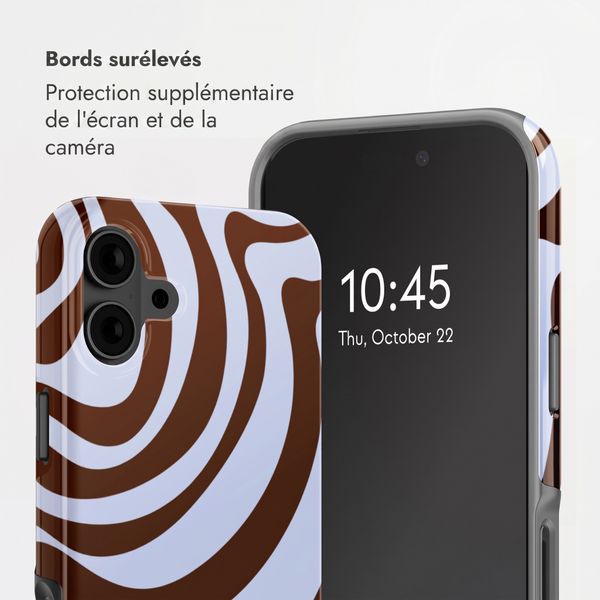 Selencia Coque arrière Vivid Apple iPhone 16 - Dream Swirl Chocolate