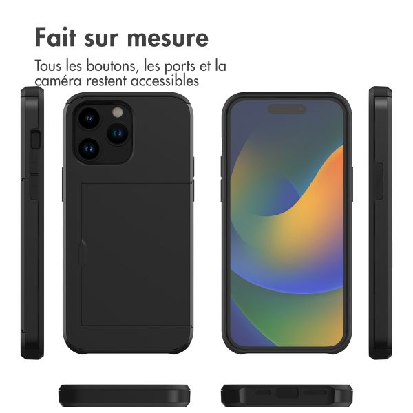 imoshion Coque arrière avec porte-cartes Apple iPhone 14 Pro - Noir
