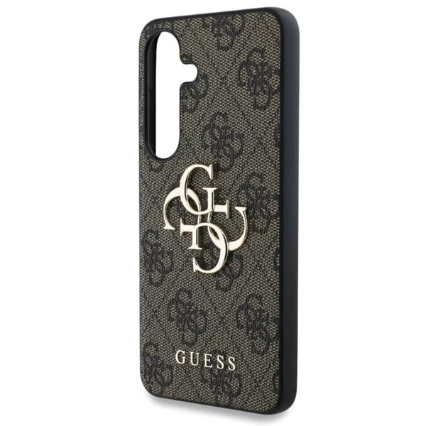 Guess Coque 4G Metal Logo Backcover Samsung Galaxy S25 Plus - Marron