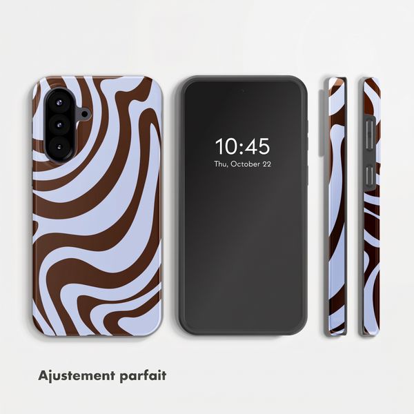 Selencia Coque arrière Vivid Samsung Galaxy A57 (5G) - Dream Swirl Chocolate