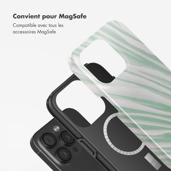 Selencia Coque arrière Vivid avec MagSafe Apple iPhone 15 Pro - Nature Grayed Jade