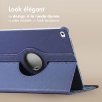 imoshion Coque tablette rotatif à 360° Apple iPad 6 (2018) 9.7 pouces / iPad 5 (2017) 9.7 pouces - Bleu foncé