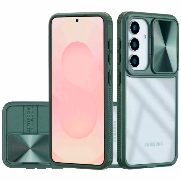 imoshion Coque arrière Camslider Samsung Galaxy S25 - Vert foncé