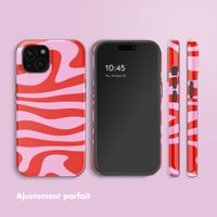 Selencia Coque arrière Vivid avec MagSafe Apple iPhone 15 - Dream Swirl Pink