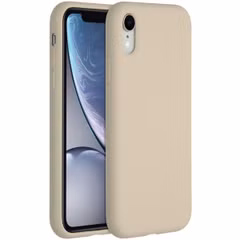 Accezz Coque Liquid Silicone Apple iPhone Xr - Stone