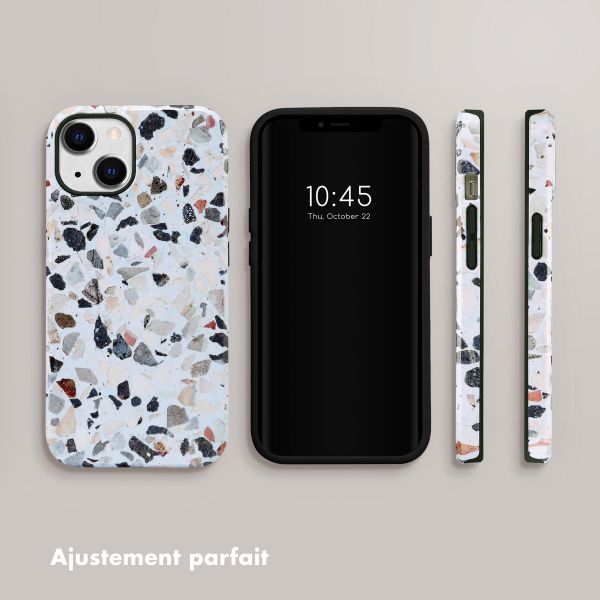 Selencia Coque arrière Vivid Apple iPhone 14 - Chic Terazzo
