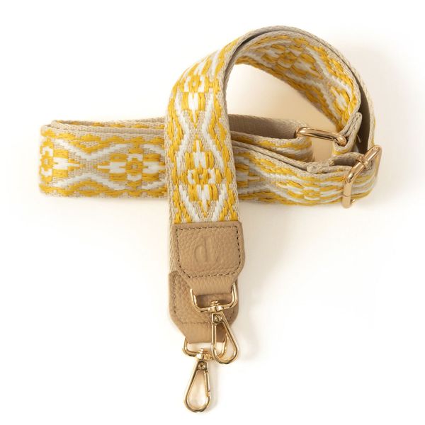 Dutchies Phone Strap - Cordon de téléphone universel réglable - Moroccan Yellow / Beige